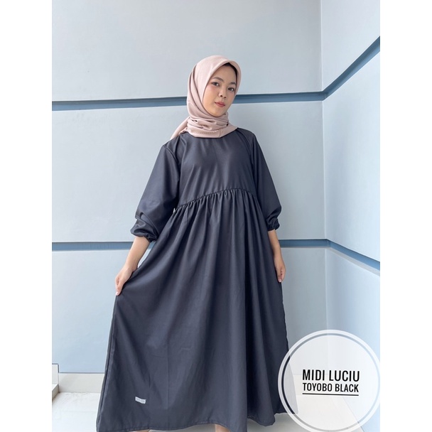 HARGA AMBYAR MIDI DRESS LUCIU JUMBO