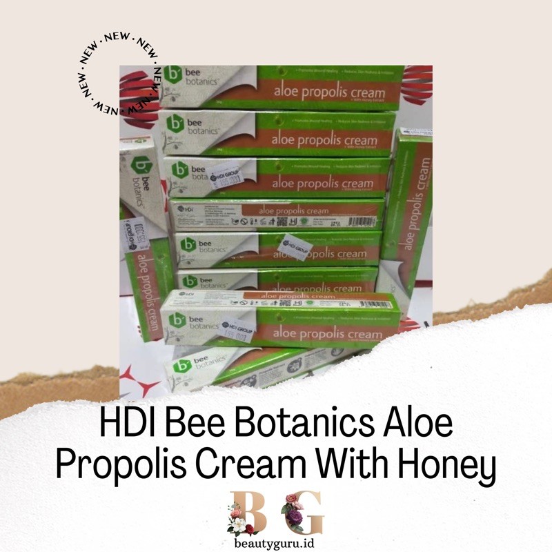 HDI Bee Botanics Aloe Propolis Cream with Honey (salep krim untuk luka)