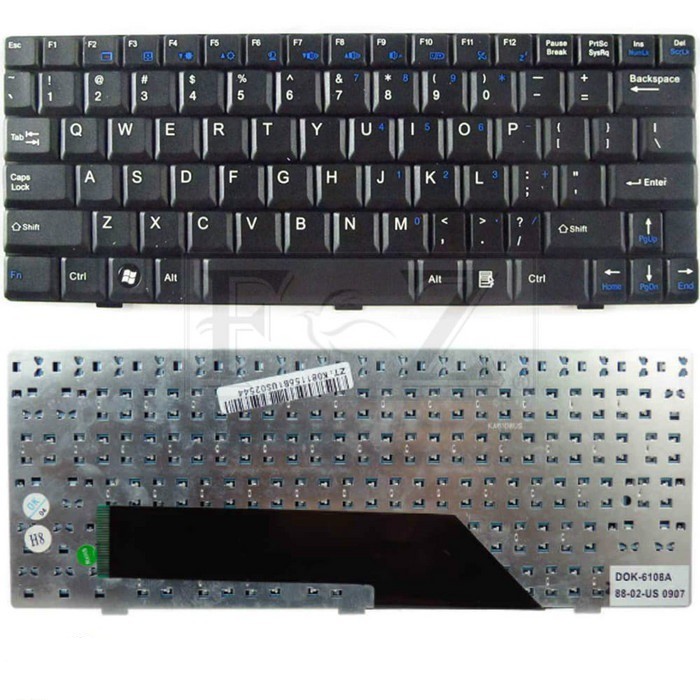 Keyboard AXIOO Pico DJM Series / MSI Wind U100 U90 U120 U130 DHU100