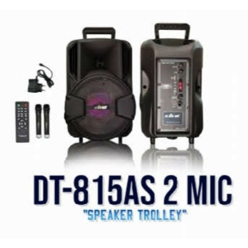 speaker dat portable 8 inchi karaoke bluetooth 815 AS