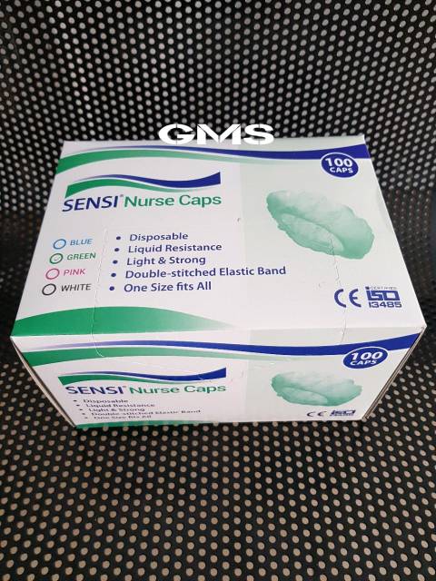 Sensi Nurse Caps Box isi 100 Pcs / Topi Suster / Hair Cap