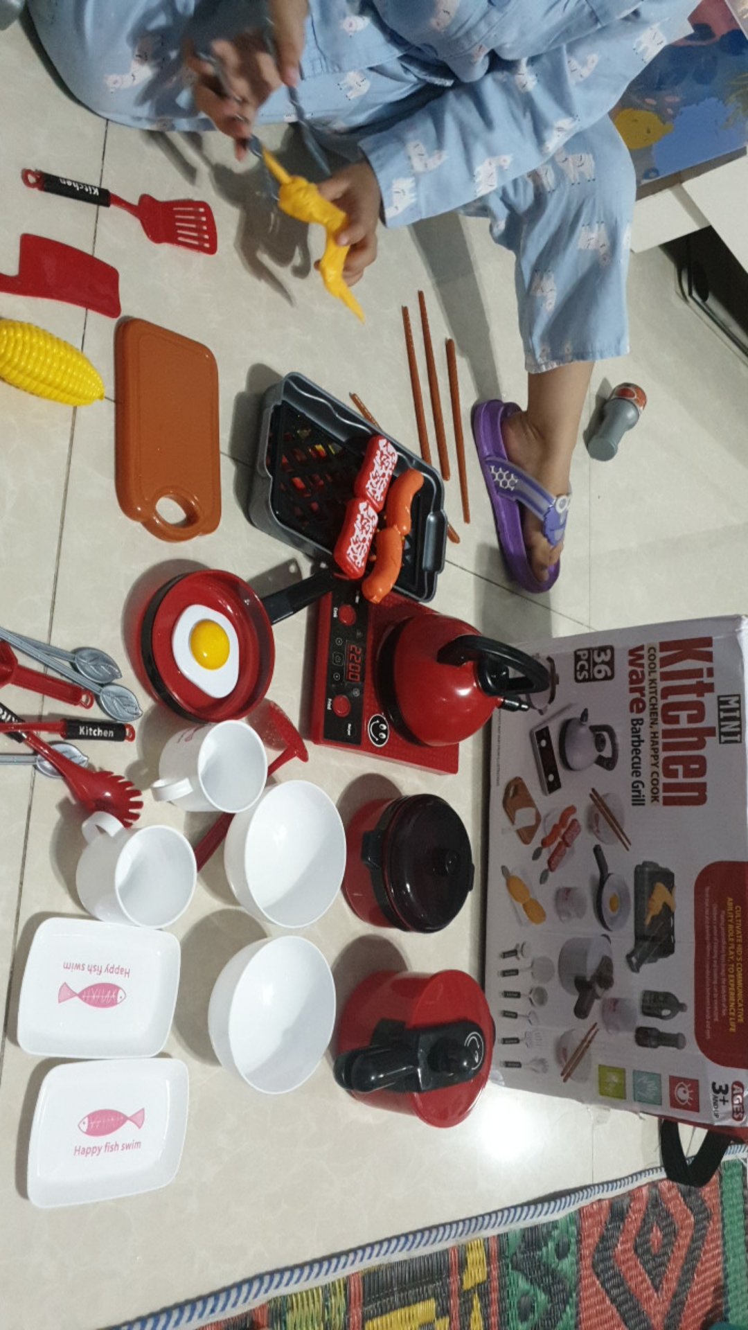 Mainan Anak Dapur Set Yang Lengkap Peralatan Memasak