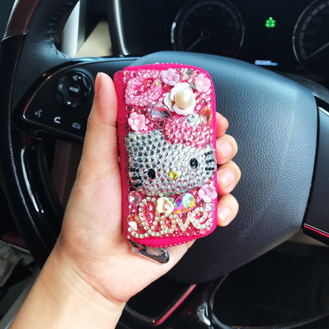 Dompet kunci monil kunci motor dompet import Dompet STNK Kartun hello kitty Lucu Dan Imut / Gantungan Kunci Mobil dan Motor