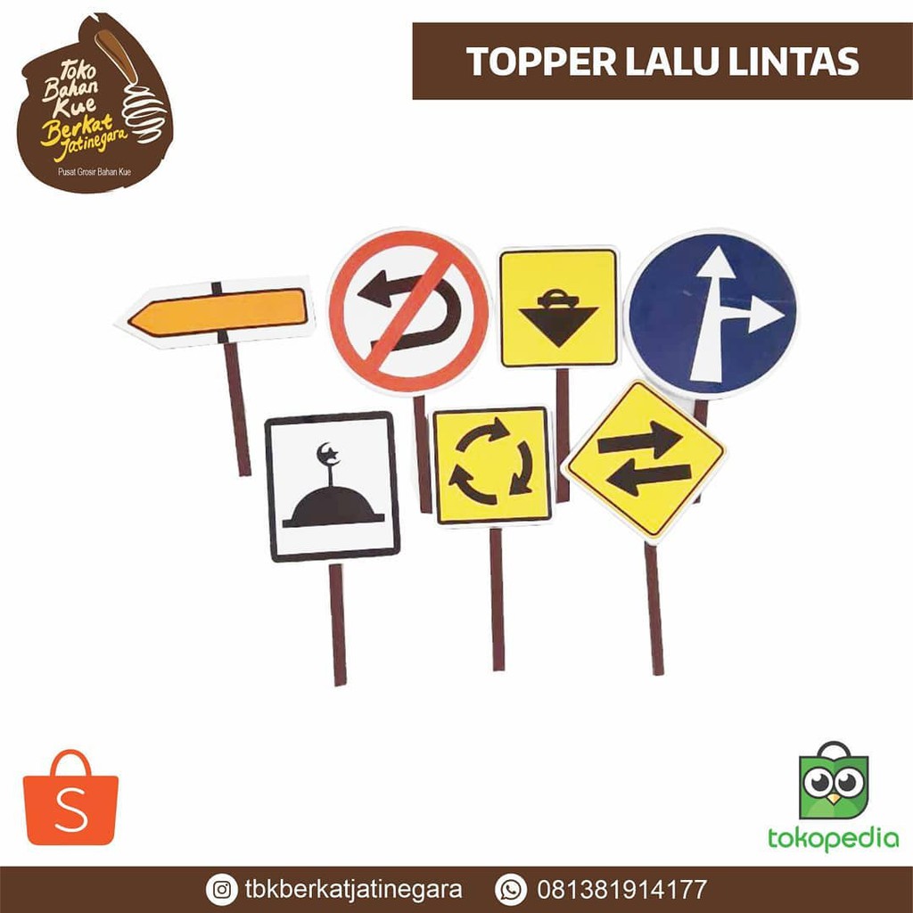 topper tusuk rambu lalu lintas