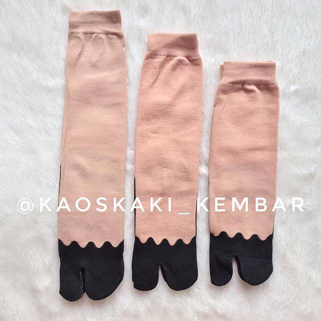 DIKEMAS 12 Pasang Kaos Kaki Jempol Nylon Telapak VARIASI
