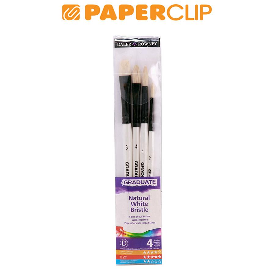 

BRUSH GRADUATE 4 NATURAL WHITE BRISTLE