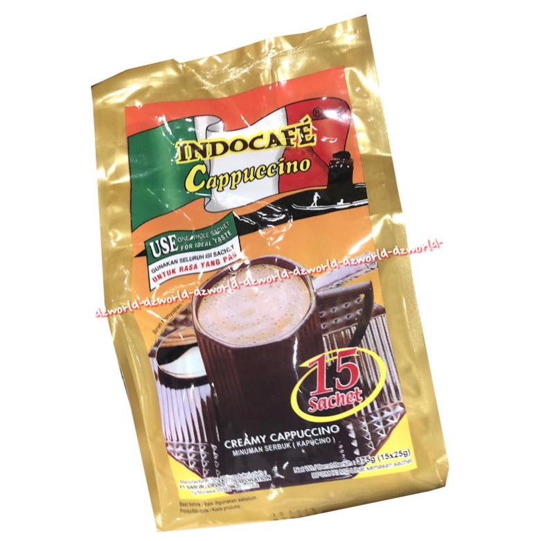 Indocafe Cappucino 15Sachet Creamy Capucino Kopi Indokafe Kopi Instan Indo Cafe Kapucino Krim Instan