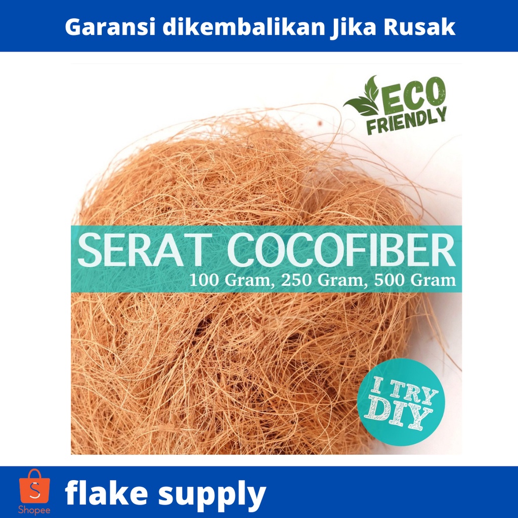 Terlaris  sabut kelapa / cocofiber / media tanam anggrek 50 gram ( buat 1 tanaman )
