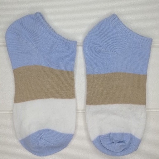 ✧YUKSHOPING✧ Kaos Kaki Fashion Wanita Pria Murah Kaus Motif Semata Kaoskaki Ankle Socks Pendek-3 WARNA BIRU