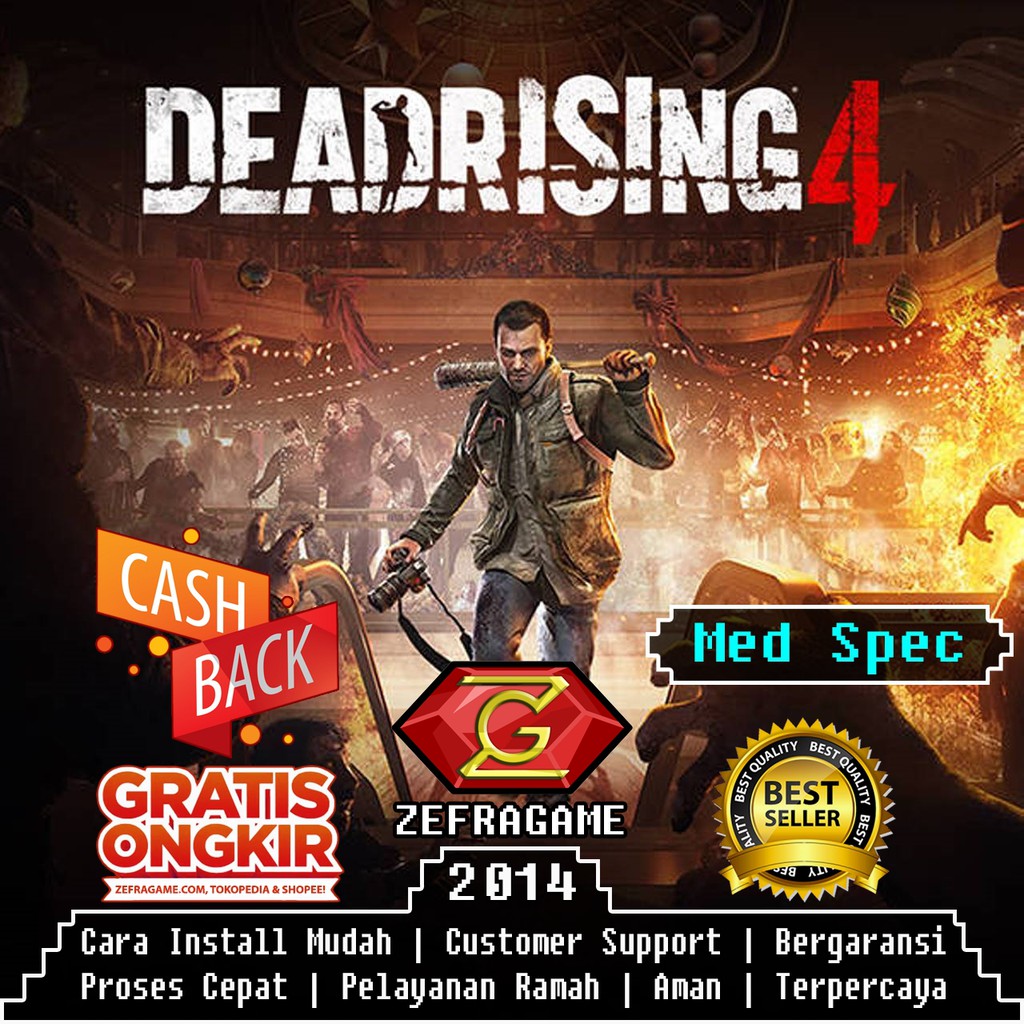Dead Rising 4 Dr4 Dr 4 Dvd Game Pc Kaset Game Laptop Shopee Indonesia