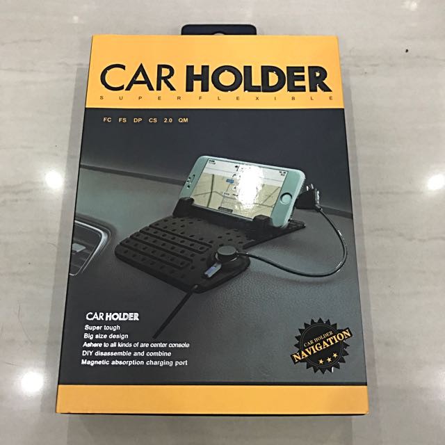 Car Holder DashBoard Plus cable Android &amp; Iphone - Dudukan Mobil Stand