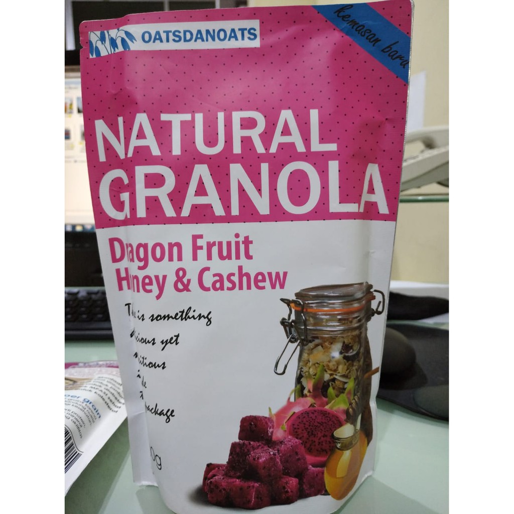 

GRANOLA Nanas, Jahe & Kacang Mete 500gr