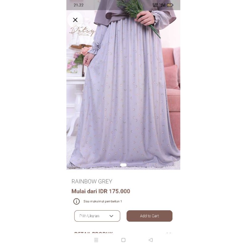 rainbow grey L ditsy juni 2021
