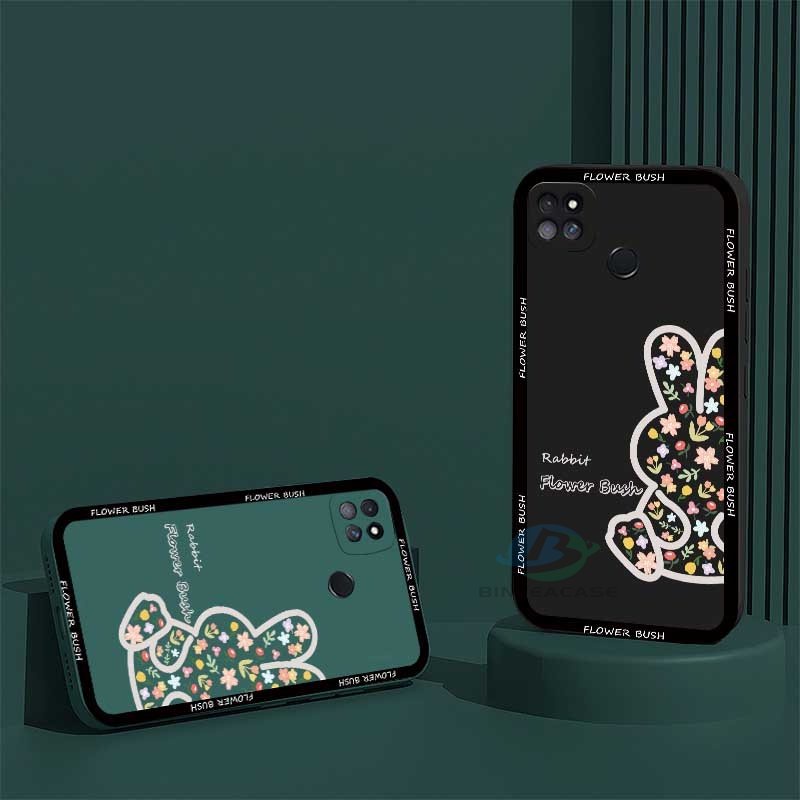 Redmi Note 11S 11 Pro Redmi 10 5G 10C 10A 9C 9T 9A Note10 5G Note 10S Note9 Note8 Note7 Poco M3 Pro X3 Pro NFC Motif Bunga Kelinci Lucu Lanyard Casing Ponsel Silikon Binteacase