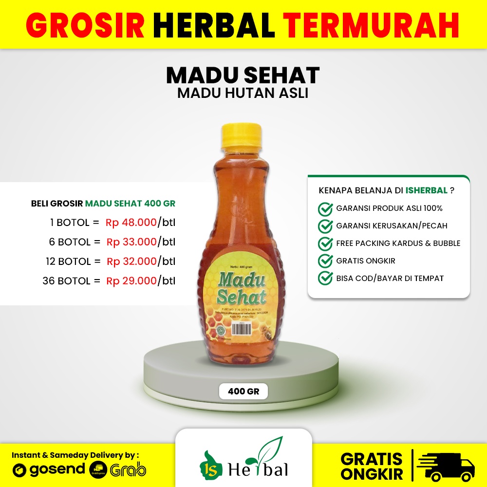 

[GROSIR] Madu Sehat 400 gr Original 100%