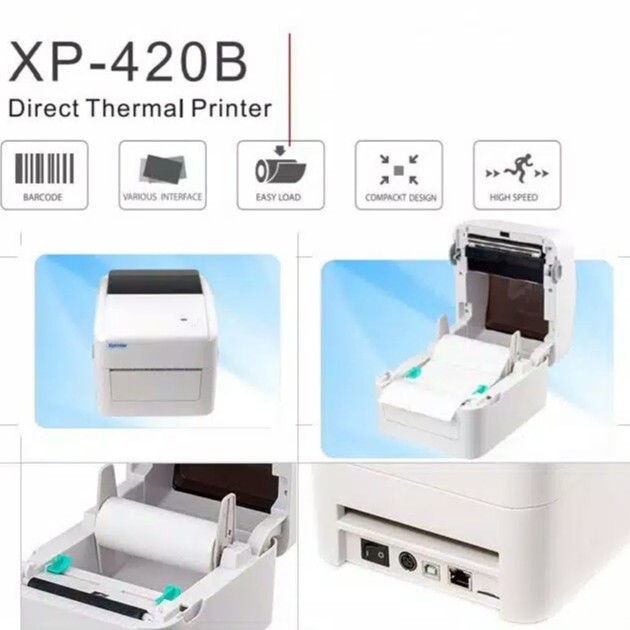 PRINTER BARCODE THERMAL / LABEL PRINTER 420B SIZE 110MM / A6