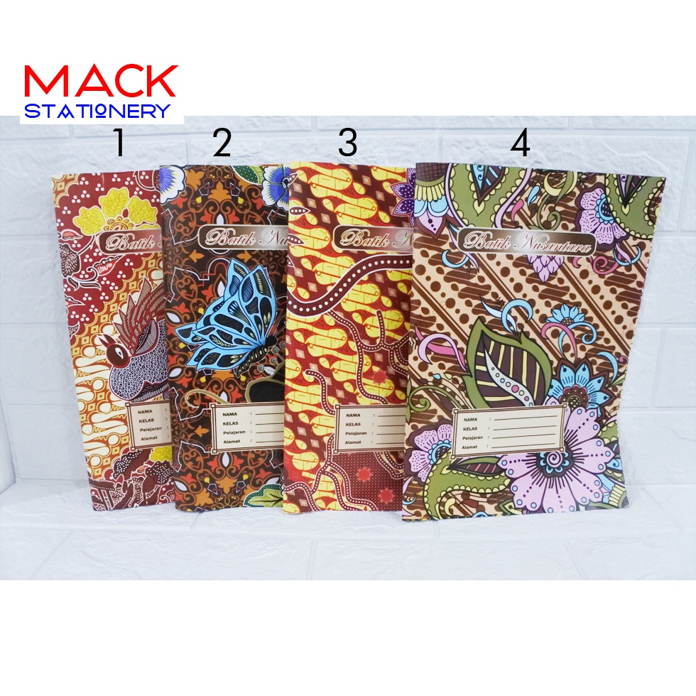 Jual (ISI 20 LEMBAR) Sampul Buku BOXY Batik TEBAL / Sampul Batik Boxy