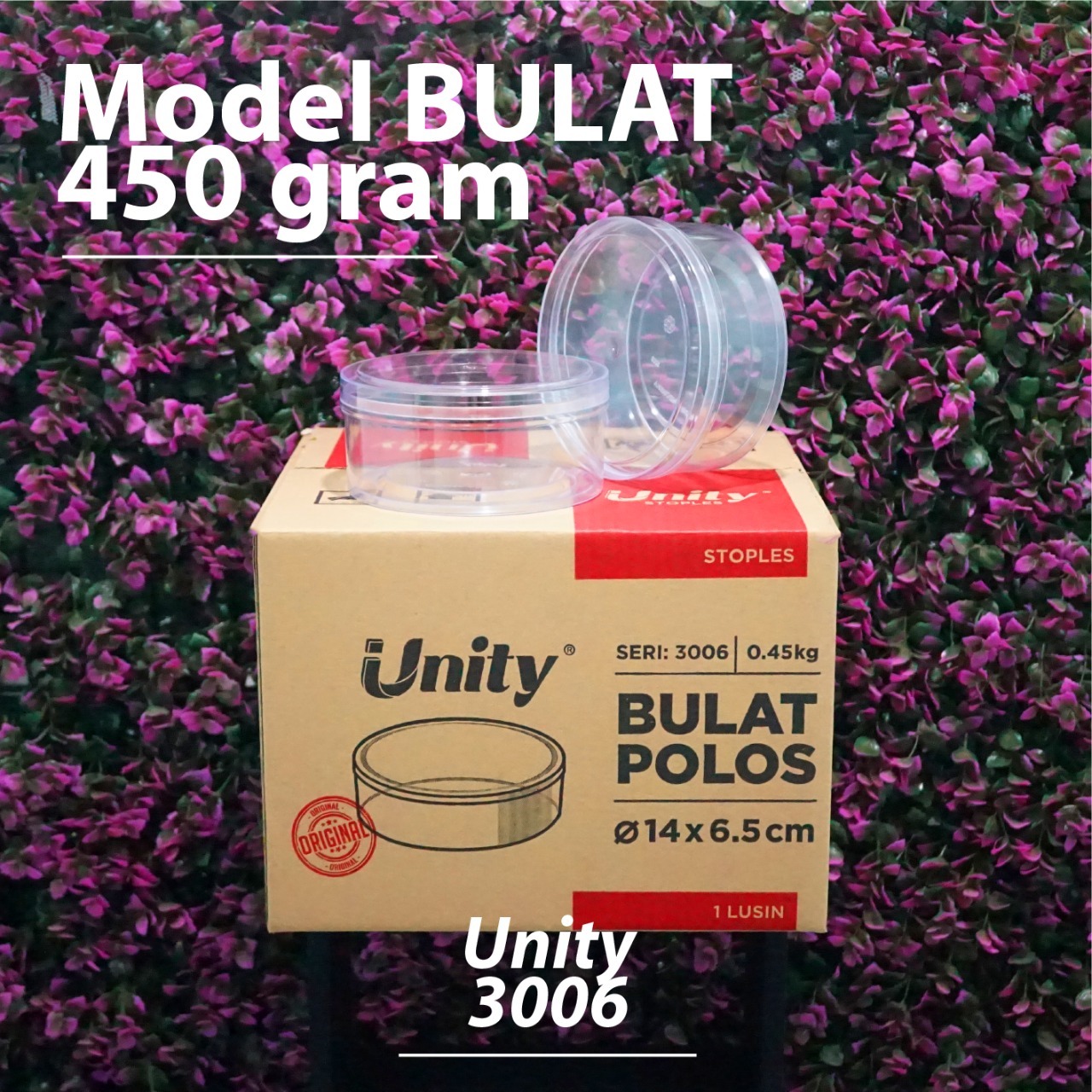 Toples Unity 3006 - Model Bulat - Volume 450 Gram - 0.45 Kg