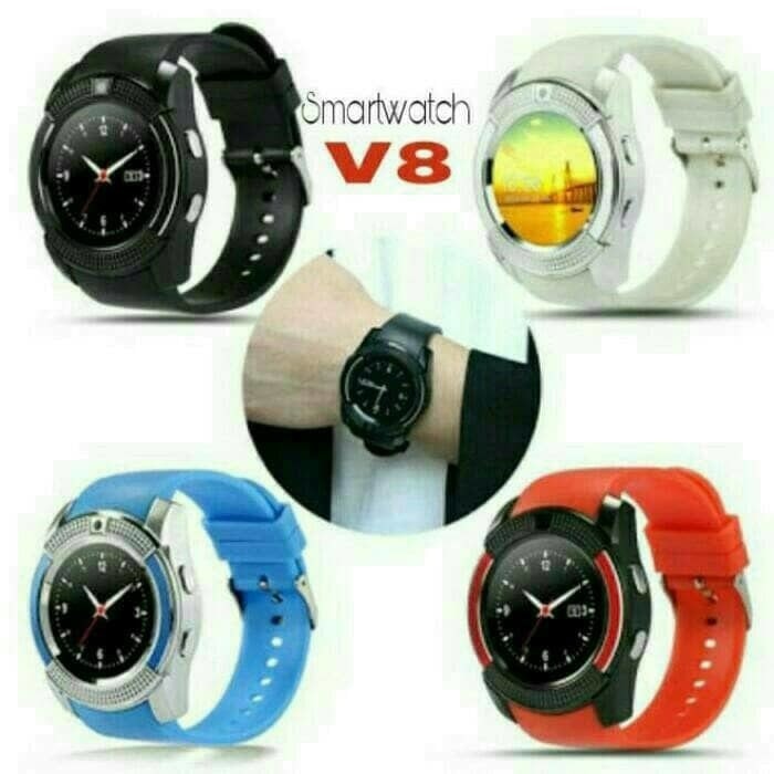 Dijual DA008  Smartwatch V8 SmartWatch V8 Bluetooth Sim Card Memory Whatsapp