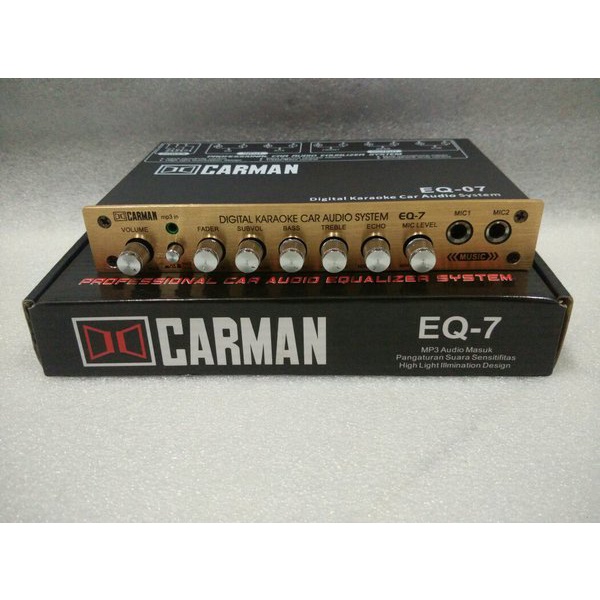 PARAMETRIK EQUALIZER PRE AMP CARMAN EQ 7 ORIGINAL
