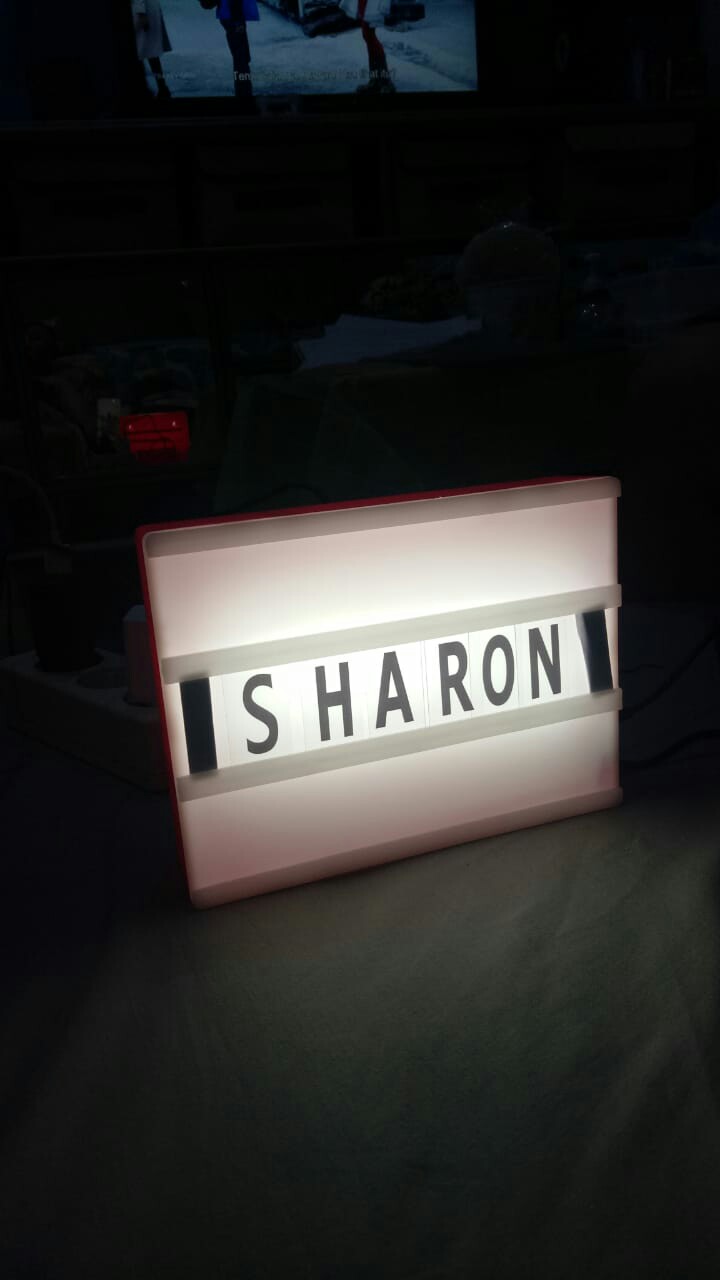 Diy Light Cinema  Box  A 5    Kotak Dekorasi Huruf Led  Ukuran A5 - 21 X 15cm + Free Huruf