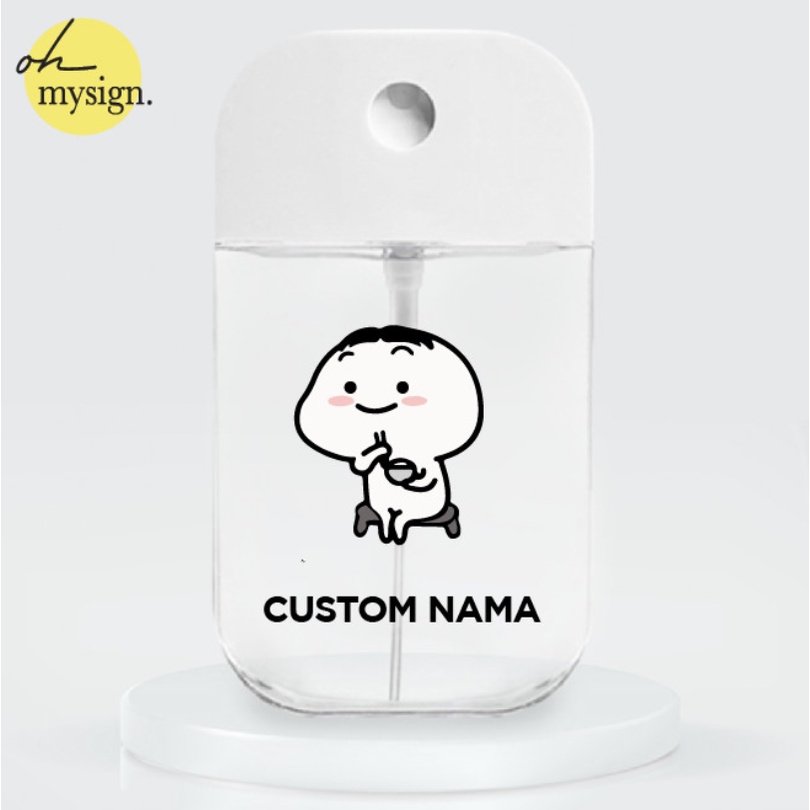 Custom Nama Pocket Hand Sanitizer Spray Botol Bottle 45 ML - Pentol