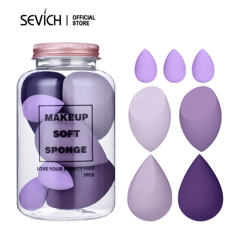 SEVICH Makeup Sponge Cosmetic Puff Wet and Dry 7pcs/Set