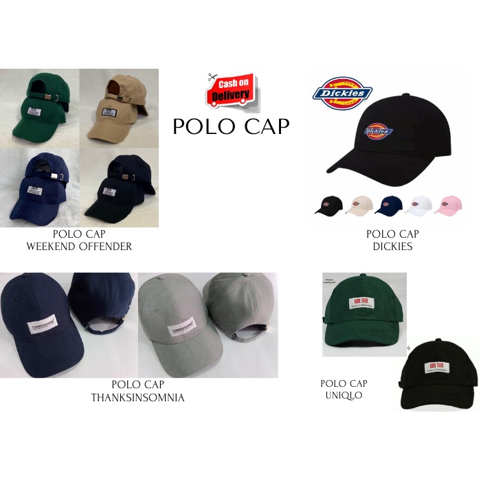 Topi Pria / Polo Caps Weekend Offender / Thanksinsomnia / Dickies / Uniiqlo Kualitas Premium