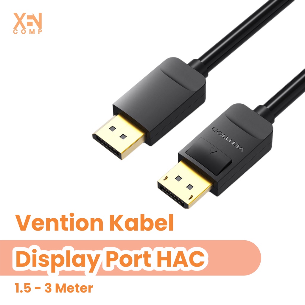 Kabel Display Port Male to Display Port (DP)  Vention Male HAC 1.5m / 3m