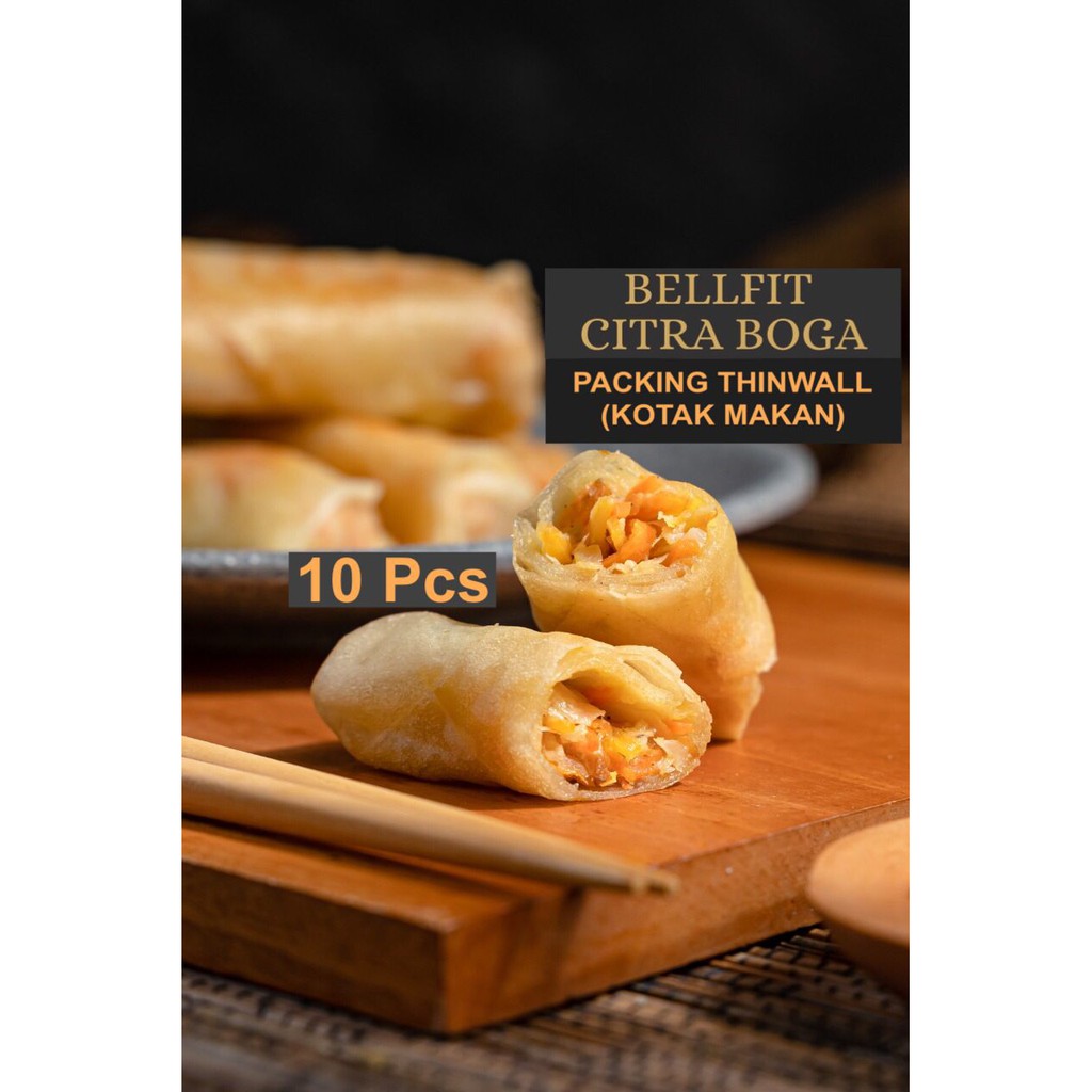 

FROZEN DIMSUM VEGETABLE SPRING ROLL LUMPIA SAYUR VEGETARIAN ISI 10 PCS