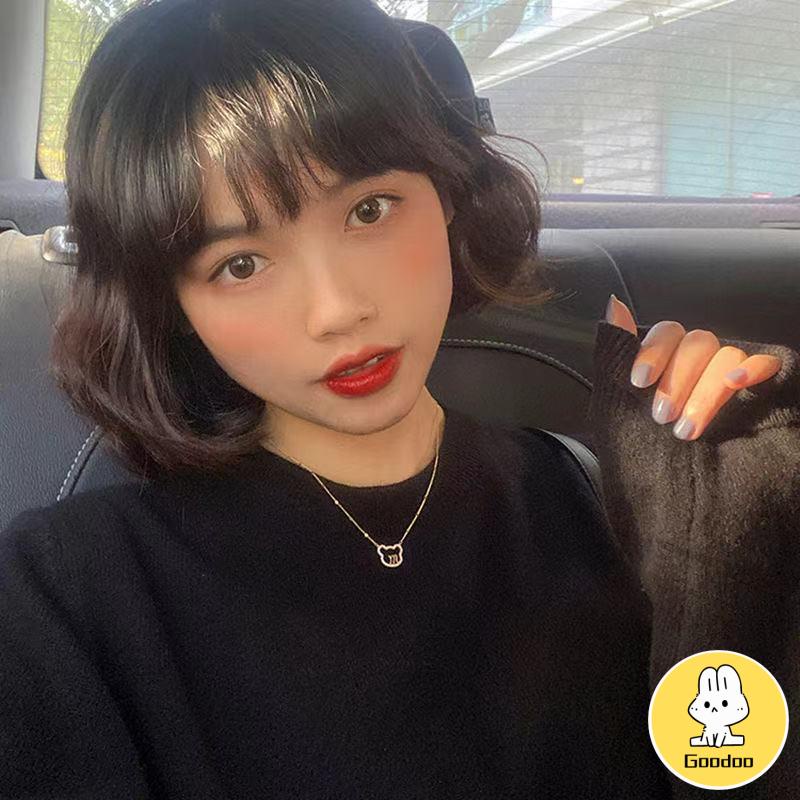 Beruang Kalung Wanita Sweater Wanita Panjang 2022 Baru Emas Rantai Klavikula Wanita Fashion Aksesoris  -Doo