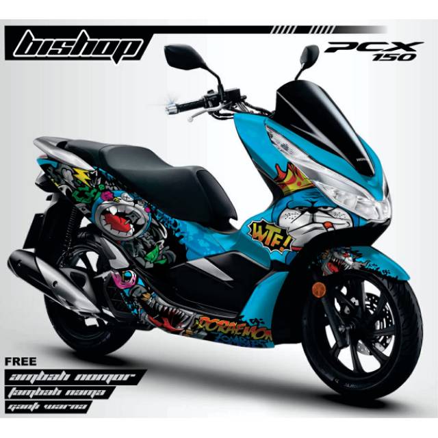 Decal PCX Sticker PCX Doraemon full body kode pesan 283