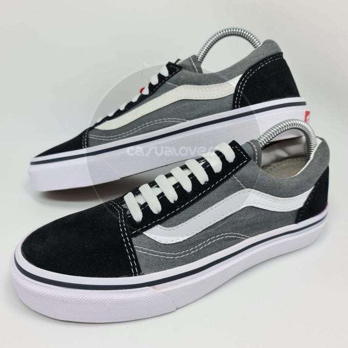 dark grey old skool vans