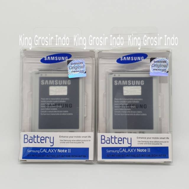 dc88 - Baterai Samsung Galaxy Note2 N7100 Original SEIN 100% Battery Batere Batre Note 2 N 7100