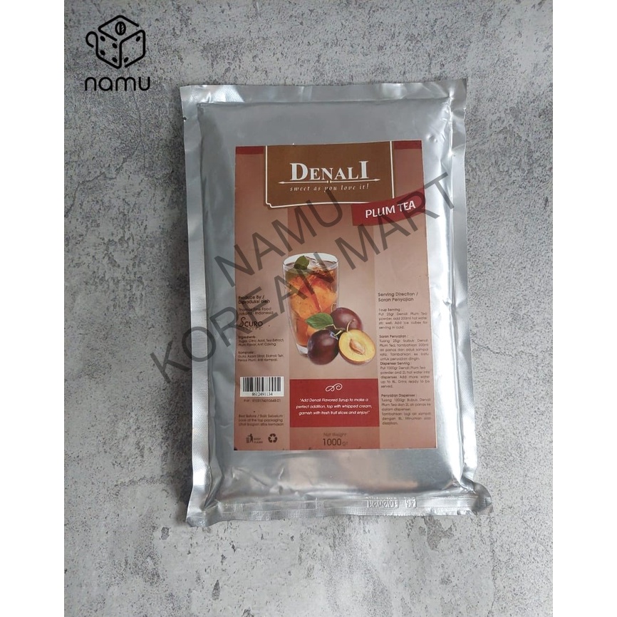 

Denali Powder Frappe Signature Denali / Plum Tea Flavor / Minuman Bubuk Instan 1000gr