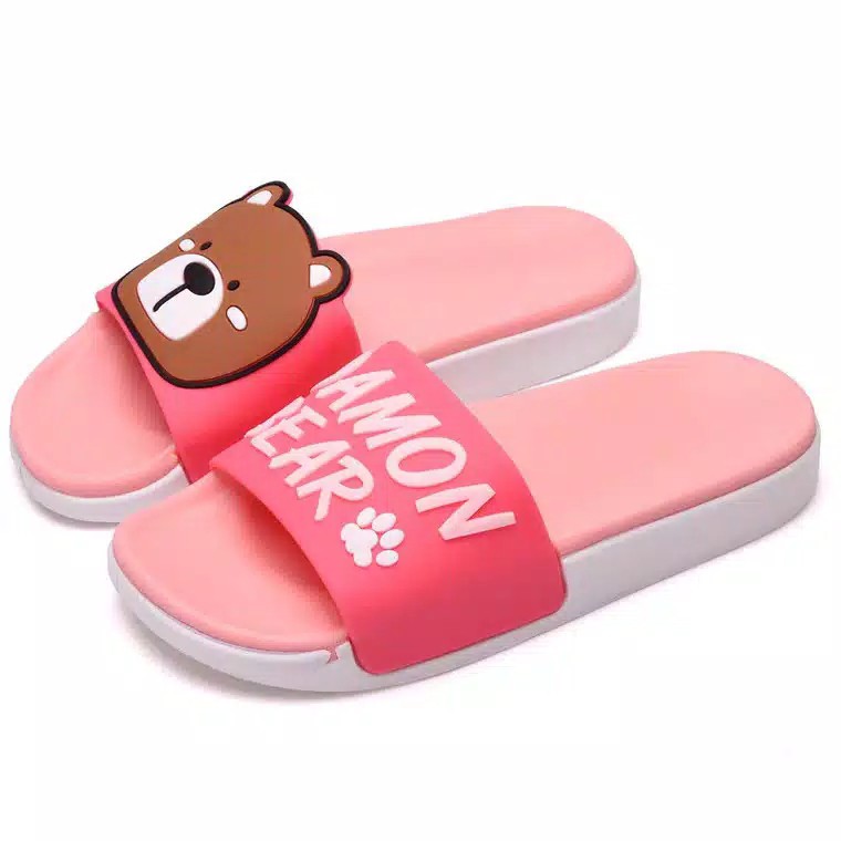 SANDAL DAMON BEAR Sandal selop karet lucu anak Laki Laki Cowok Import Kualitas Bagus