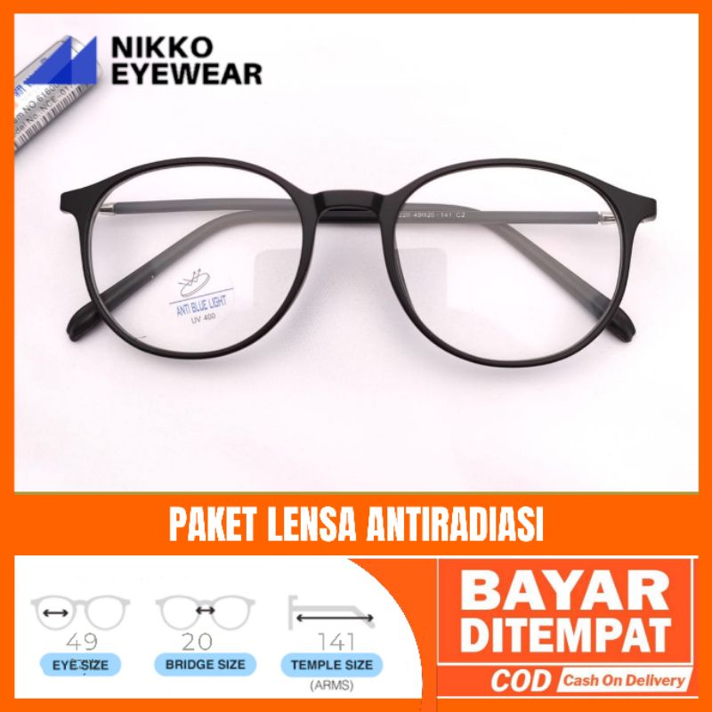 Frame Kacamata 8220 Gratis Lensa minus Kacamata Antiradiasi