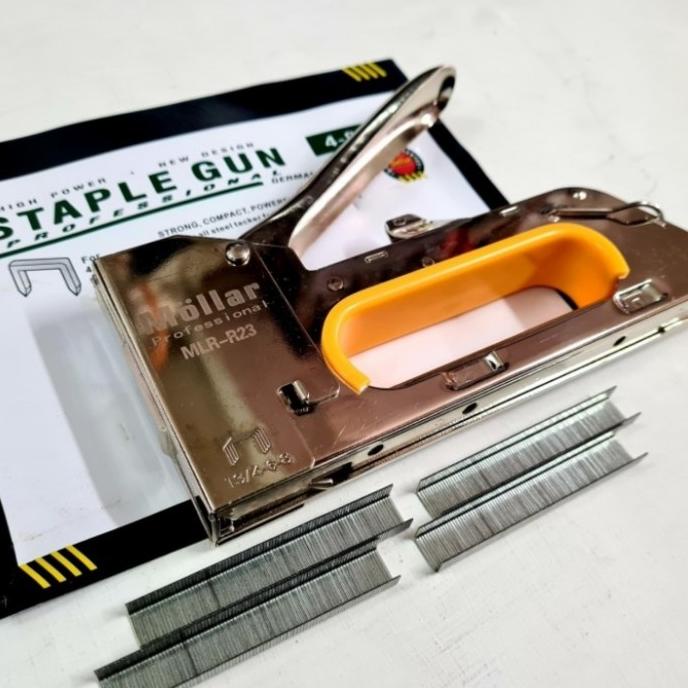 

Mollar Steples Tembak R23 / Staples Gun Hekter Sofa Jok Kulit Motor