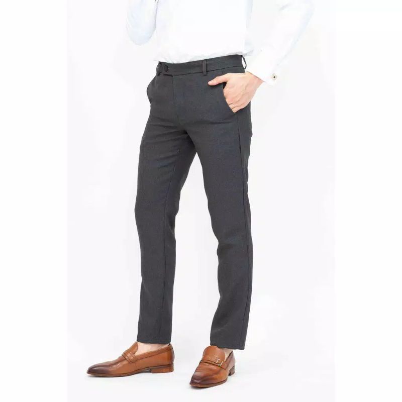 Celana Panjang Bahan Dasar Import Slimfit Pria Premium Semi Wol Tebal Elegan Poin Plus Original Distro Nikah Kuliah Kantor Poin Plus Formal Anak Tanggung Junior dan Dewasa Ukuran 24 25 26 27 28 29 30 31 32 33 34 35 36 37 38