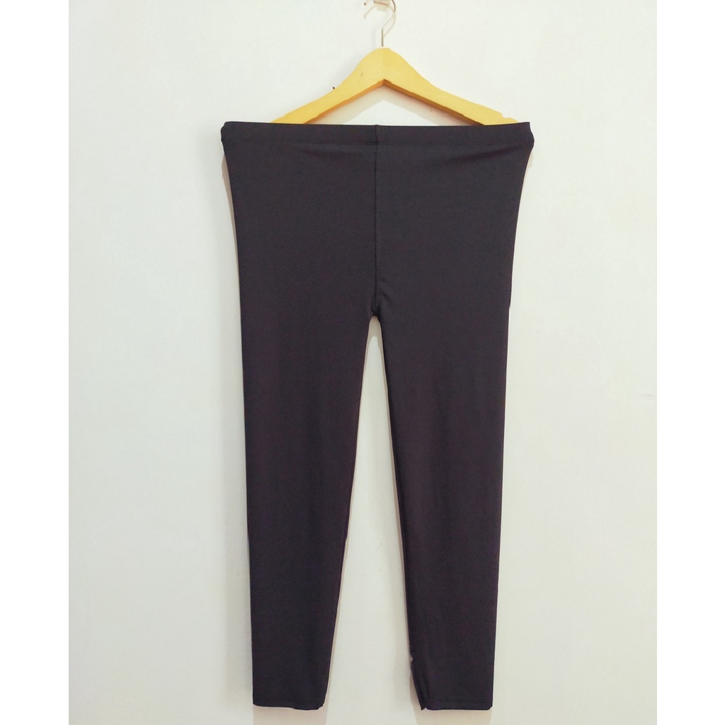 CELANA LEGGING PANJANG SPANDEX PREMIUM STANDARD &amp; JUMBO L TO XXL  STRETCH