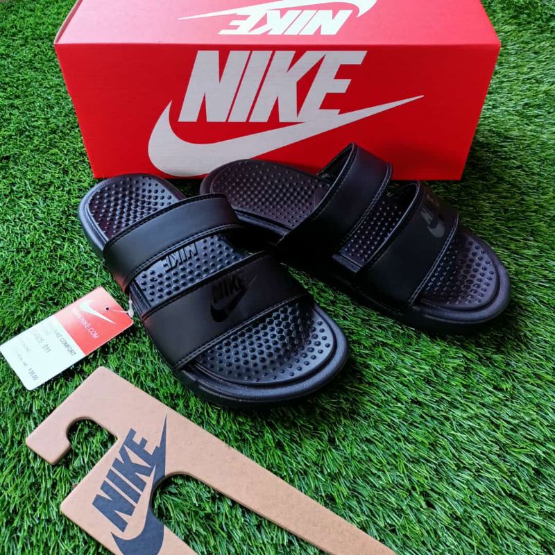 Sandal Nike Benassi Duo Ultra slide sendal slop casual sporty Nike Double Strap Sandals