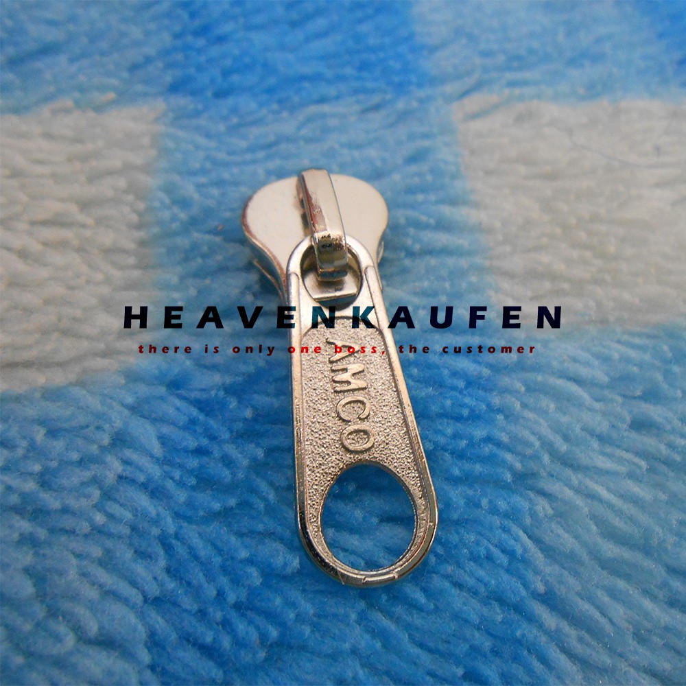 Kepala Resleting / Kepala Zipper Amco Vislon No 5 Silver Nikel Murah