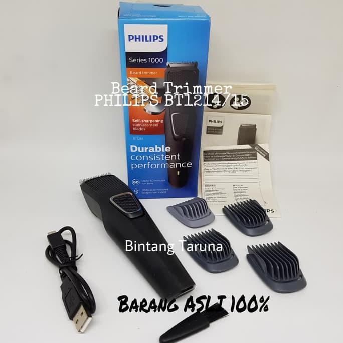 Beard Trimmer Philips BT1214/15 Alat Cukur Philips BT1214 Shaver Trim