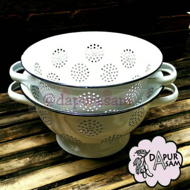 Sangku Nasi Enamel 22cm, 24cm Polos Tempat Nasi Wakul Jadul Vintage Kaleng