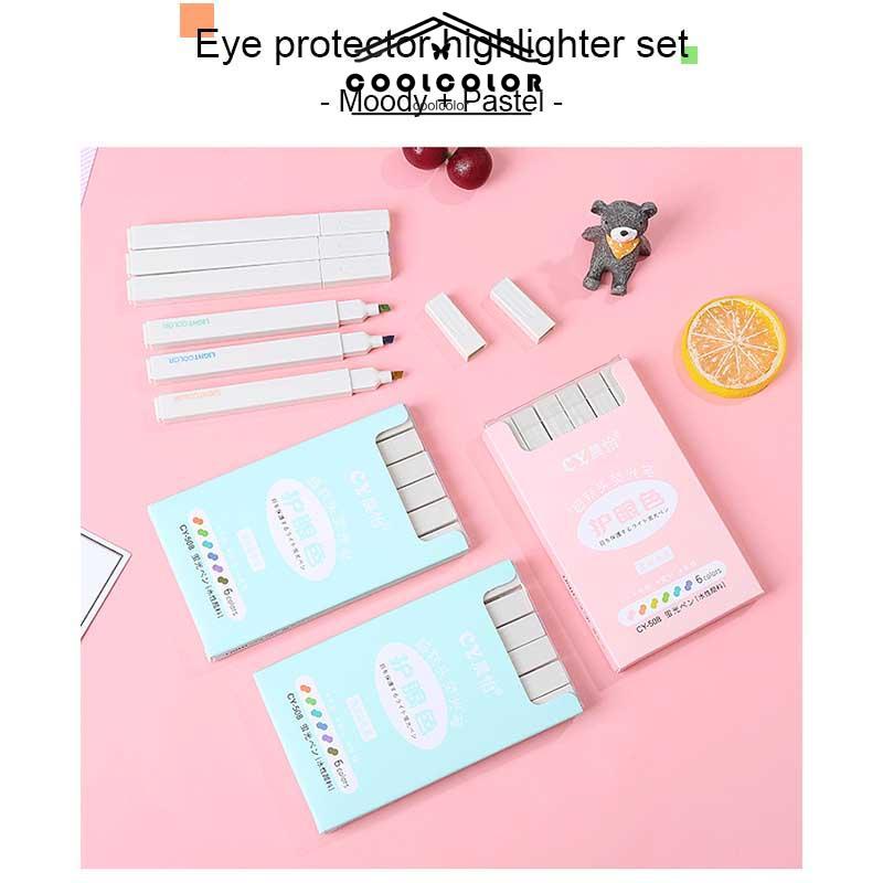 COD❤️multicolor pena stabilo siswa 6PCS/set Stabilo / highlighter pastel 6 colors warna- cl