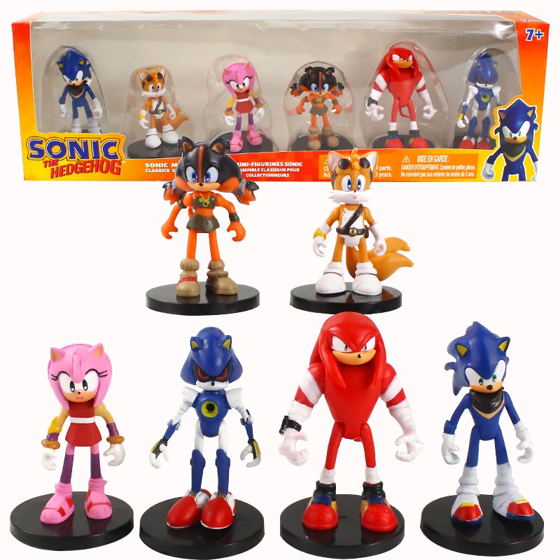 6pcs / Set Mainan Action Figure SONIC The H edgehog SUPER SONIC Untuk Koleksi Anak