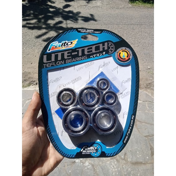 Laher bearing full set engine bearing set force 1,fizr faito racing lite tech bearing laher mesin c3