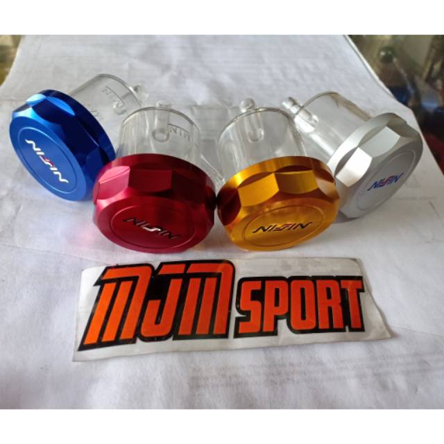 Botol minyak rem Nissin. Tabung minyak rem Nissin