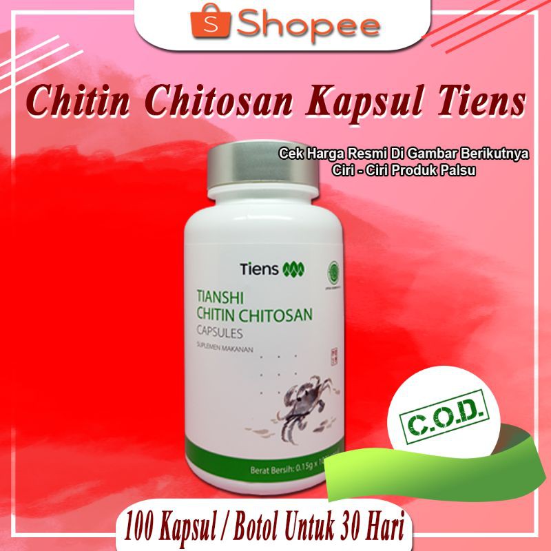 [PROMO] Chitin Chitosan Kapsul Pelangsing Badan Original Tiens || Obat Diabetes dan Penyembuh Luka