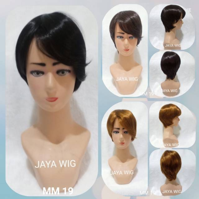 WIG RAMBUT PALSU WANITA /WIG PRIA /WIG PENDEK /WIG COWOK /WIG MURAH